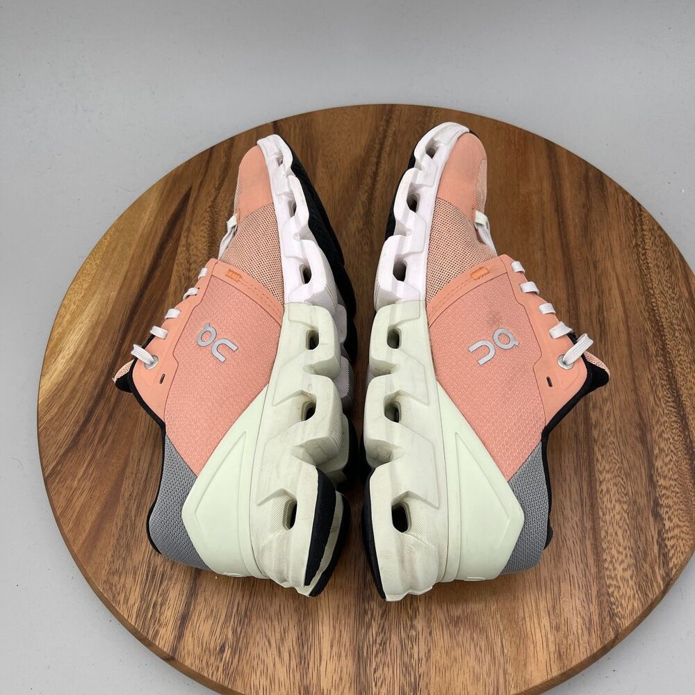 On Cloudflyer 4 Shoes Women Size 9.5 Peach Running Comfort Walking Gym Sneakers - Picture 7 of 11